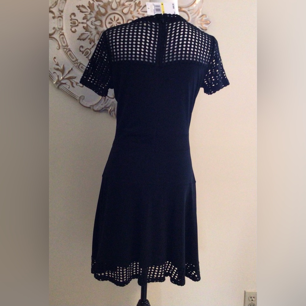NWT MICHAEL Michael Kors Black Dress Sz M - Picture 3 of 10